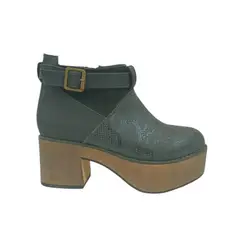 HERIEL - Botín Negro Plataforma Mujer