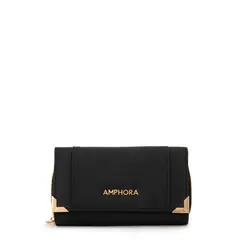 AMPHORA - Billetera pequeña corcega negro
