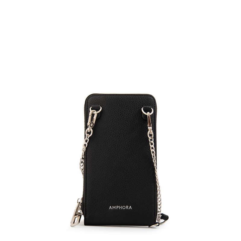 AMPHORA - Cartera Bandolera porta celular rocy pequeña negro