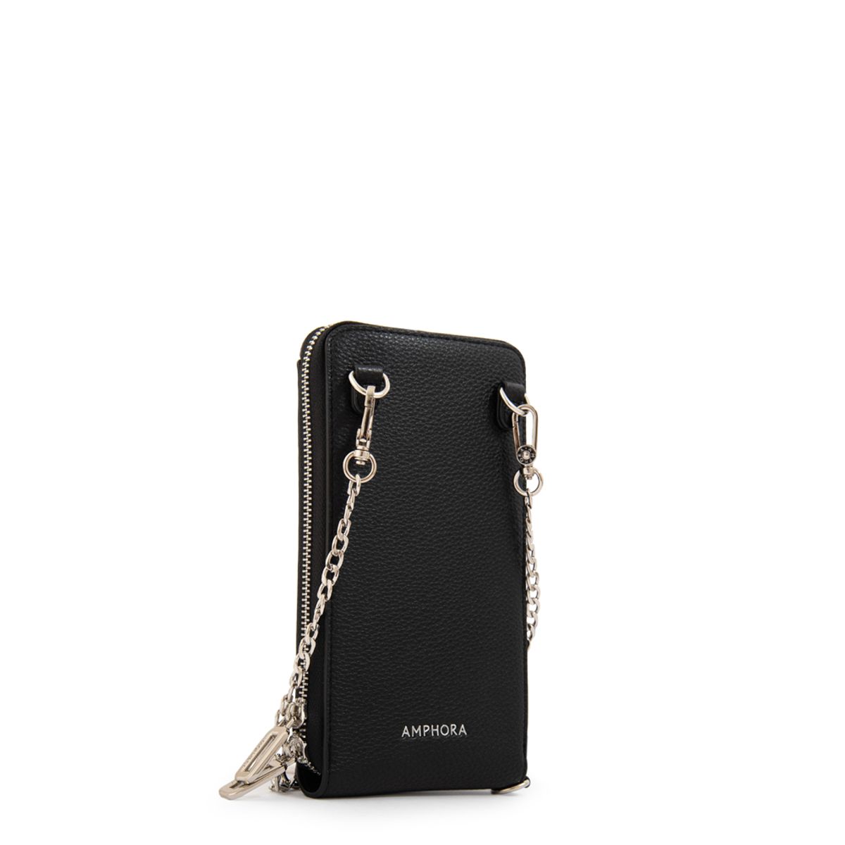 AMPHORA - Cartera bandolera porta celular rocy pequeña negro