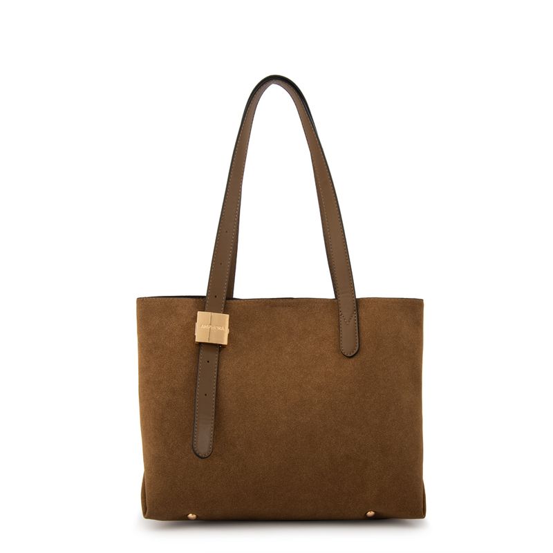 AMPHORA - Cartera Dos Asas tres divisiones brisy mediana café