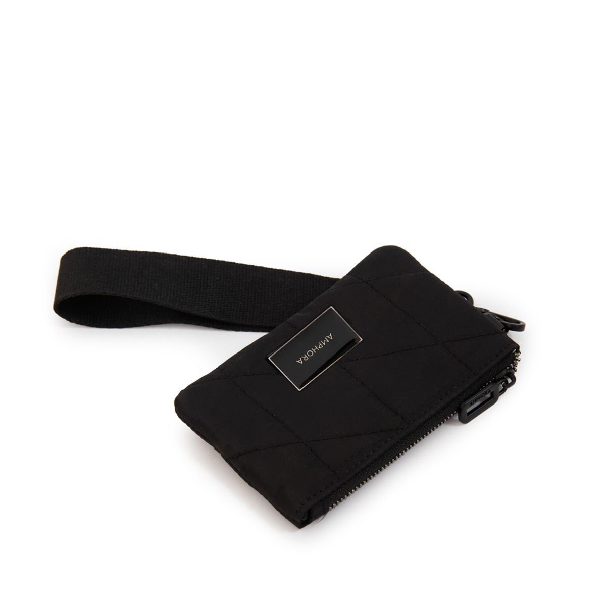 AMPHORA - Monedero lucia pequeña negro