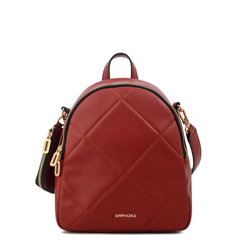 AMPHORA - Mochila keny mediana rojo