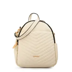 AMPHORA - Mochila filomena mediana blanco crudo