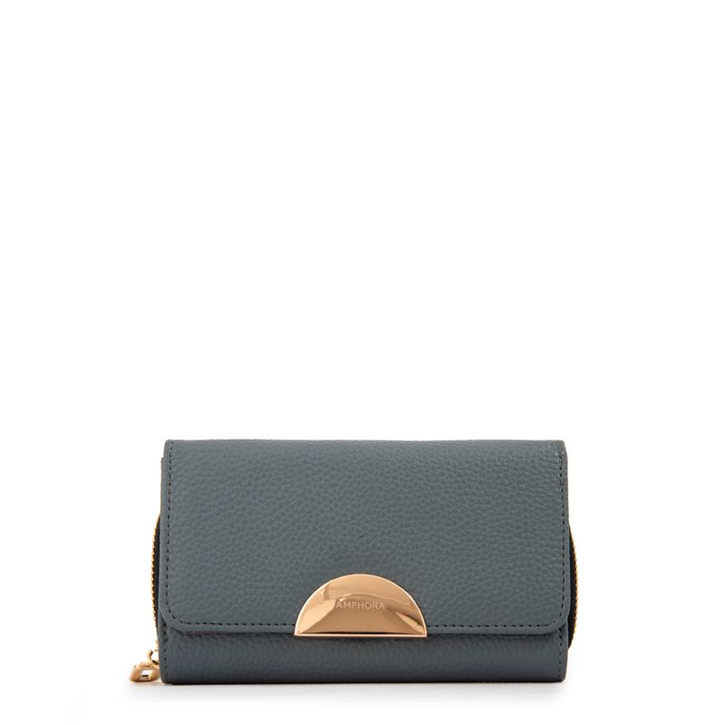 AMPHORA - Billetera mediana naty denim