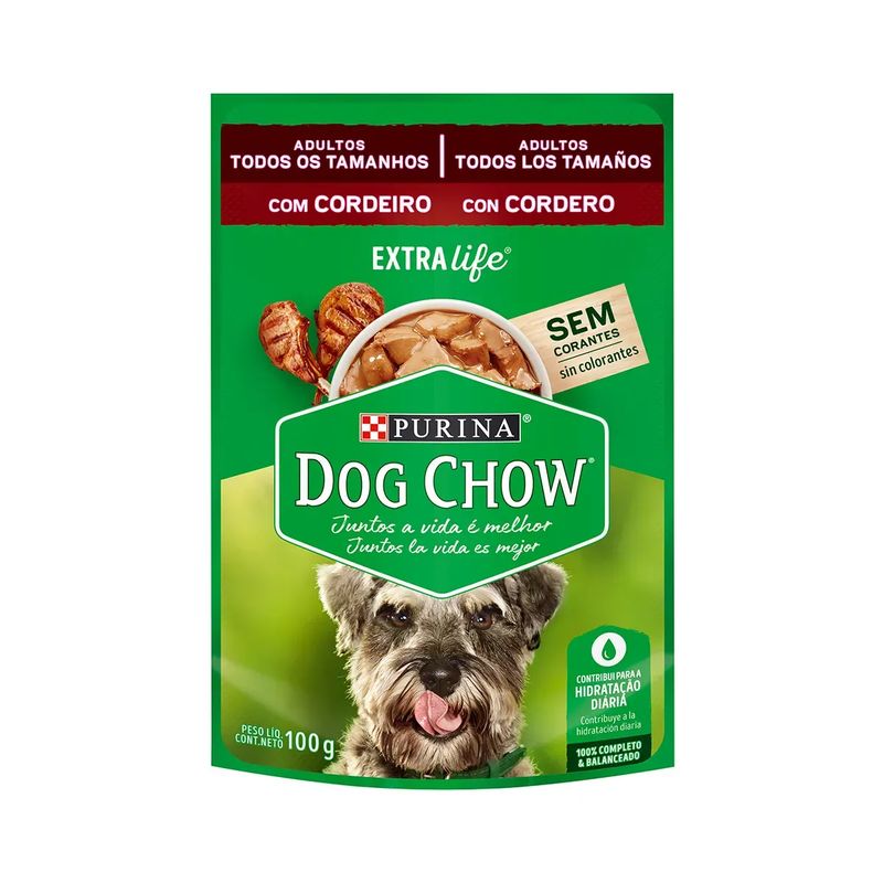 DOG CHOW - Alimento Para Perro Dog Chow® - 15 Sobres - Adulto - Cordero