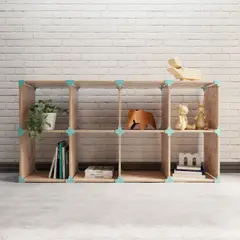 GENERICO - Cubo 2x4 de Madera Modular Repisa Organizadora