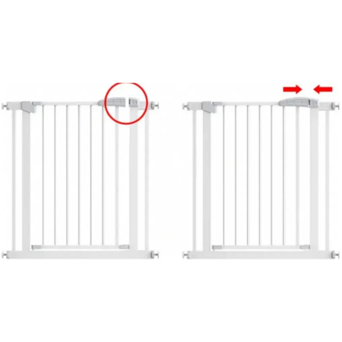 GENERICO - Puerta reja seguridad expandible bebe mascotas interior