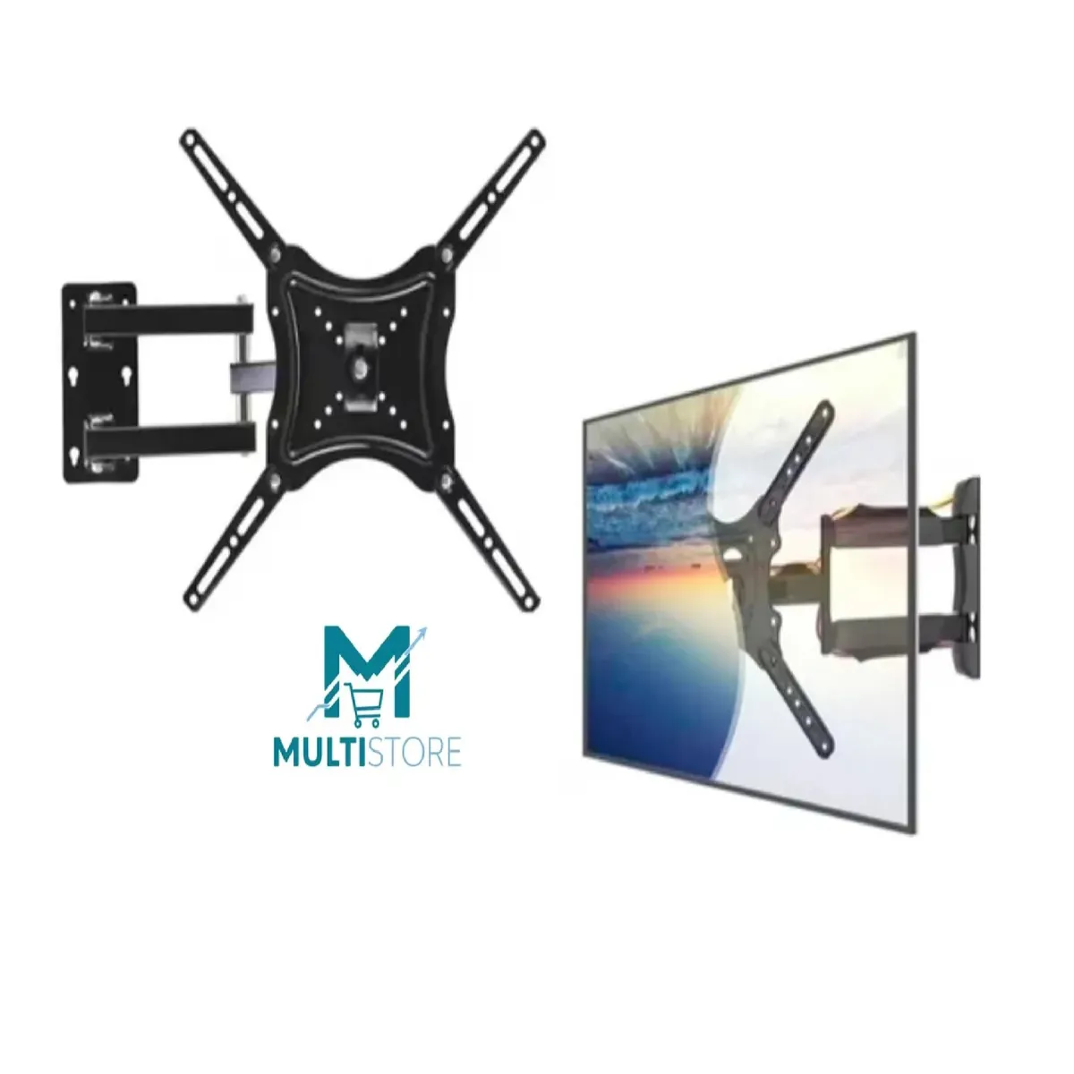 GENERICO - Soporte Brazo Articulado Tv 23-55 Led Al Muro + Cable Hdmi