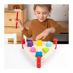 GENERICO - Juguete de Encaje Martillo De Figuras Geométricas