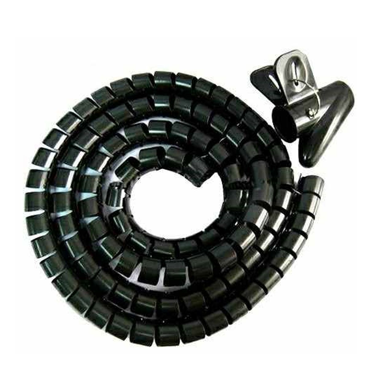 GENERICO - FUNDA PARA CABLE 2 METROS, ANCHO 20MM., NEGRA.
