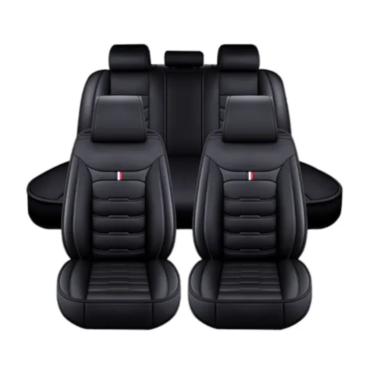 GENERICO - Kit Funda Cubre Asiento Auto Premium Luxury con 4 Almohadillas