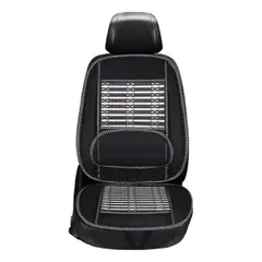 GENERICO - Cubre Asiento Respaldo Lumbar Madera Bambú Verano Luxury