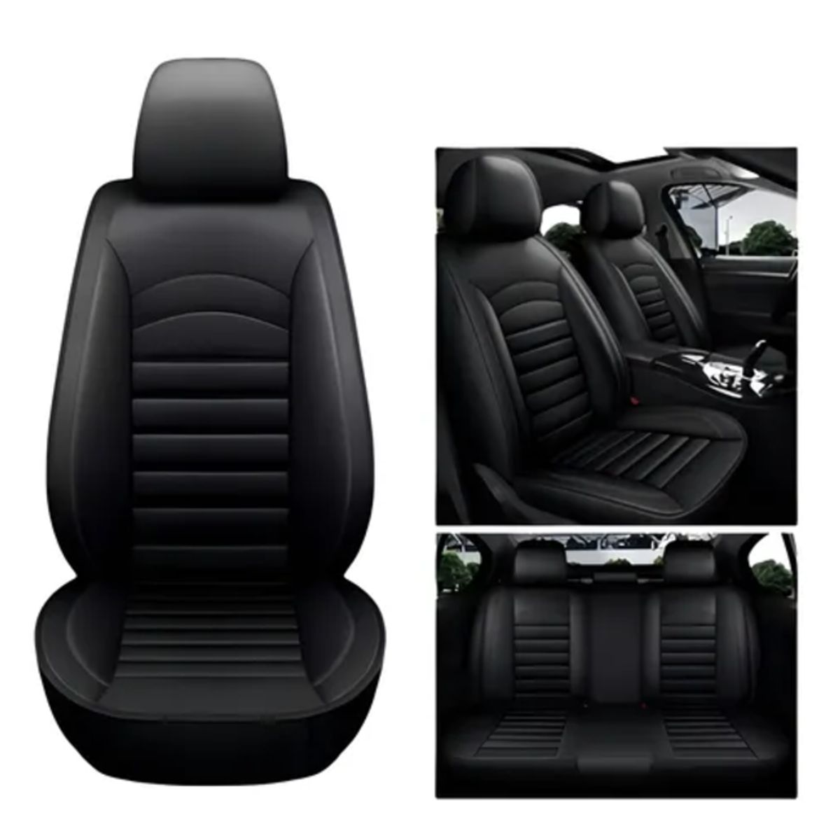 GENERICO - Kit Funda Cubre Asiento Auto Premium Luxury