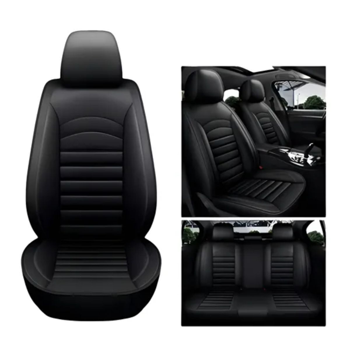 GENERICO - Kit Funda Cubre Asiento Auto Premium Luxury