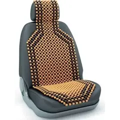 GENERICO - Cubre Asiento Respaldo Bolas de Madera Fresco