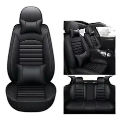 GENERICO - Kit Funda Cubre Asiento Auto Premium Luxury con 4 Almohadas