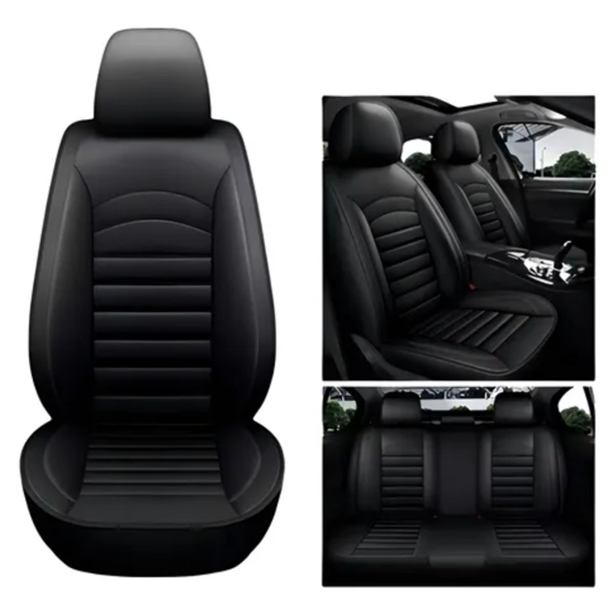 GENERICO - Kit Funda Cubre Asiento Auto Premium Luxury