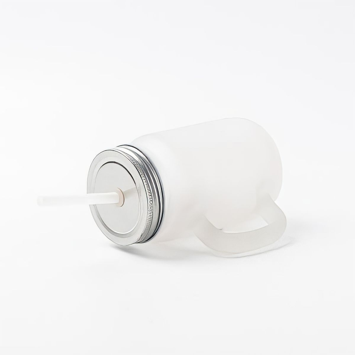 CURSOR - Jarro Shopero Mason Vidrio Con Bombilla 430ml Para Sublimar