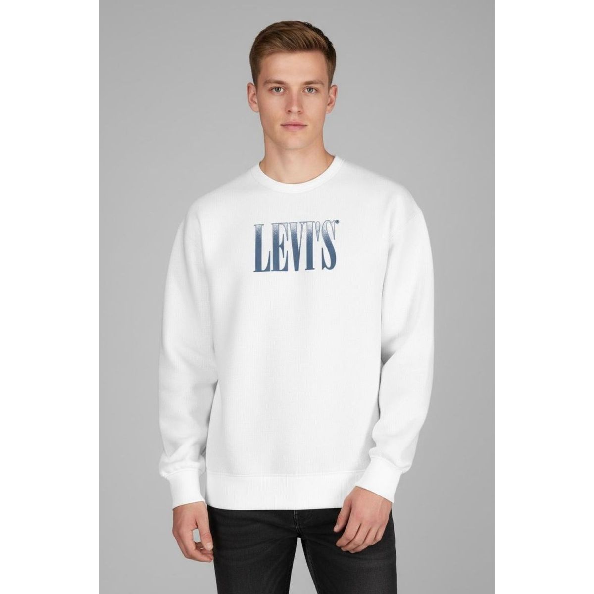 LEVIS - Polerón Hombre Relaxd Graphic Crew Blanco Levis