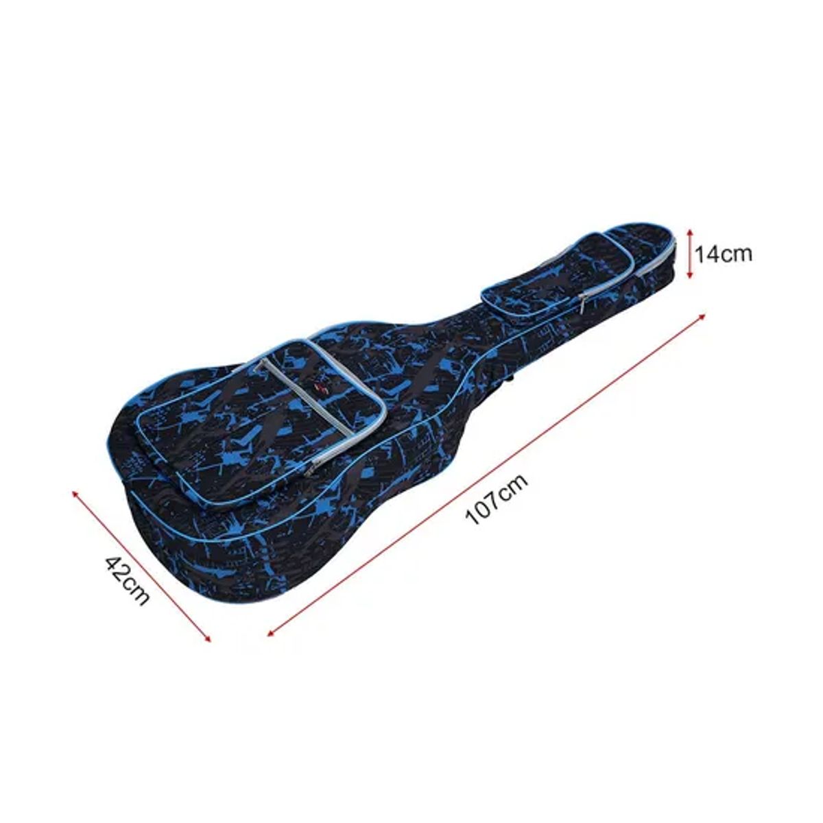 GENERICO - Funda Guitarra Acústica Music Style Estuche Envío Express