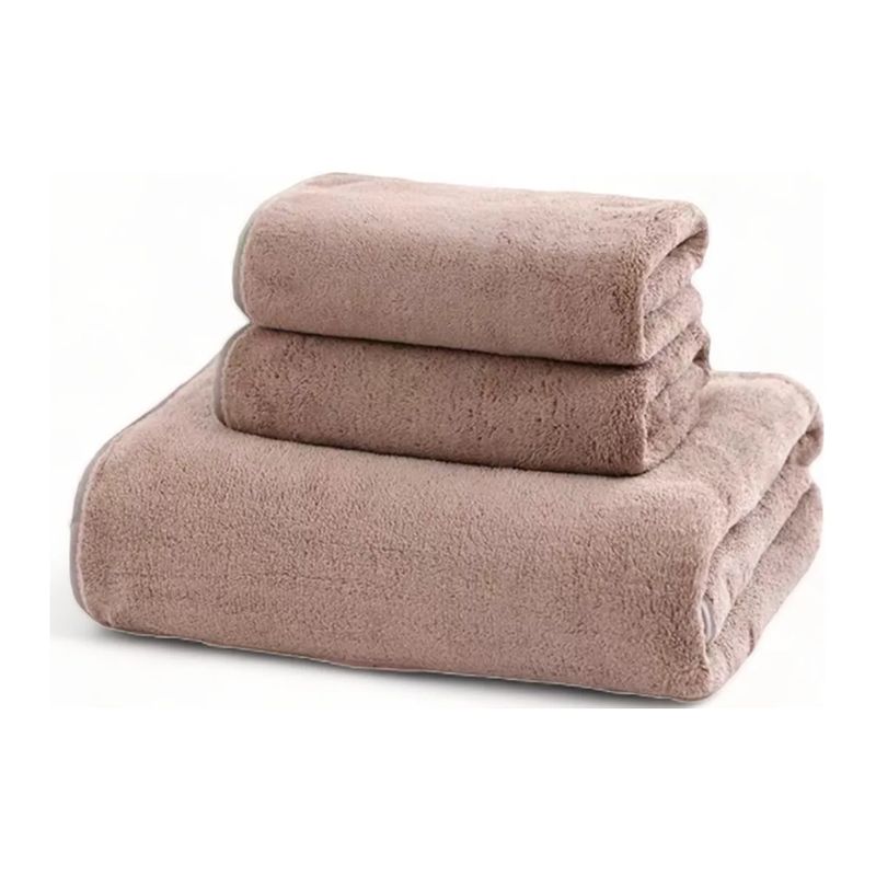 GENERICO - Toalla Extra Larga Microfibra Color Palo Rosa Liso