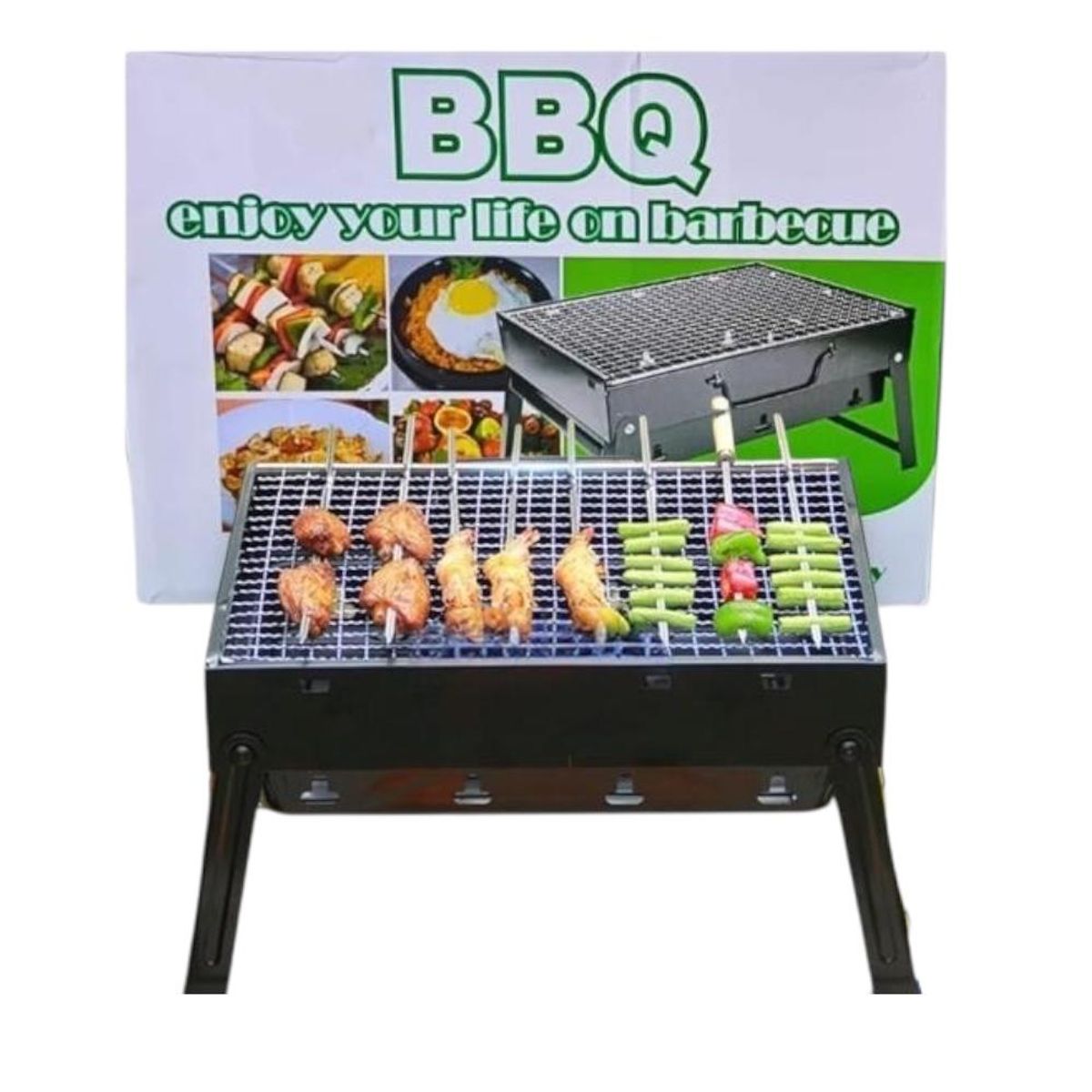 GENERICO - Parrilla De Carbón Portátil  Plegable Barbecue Camping