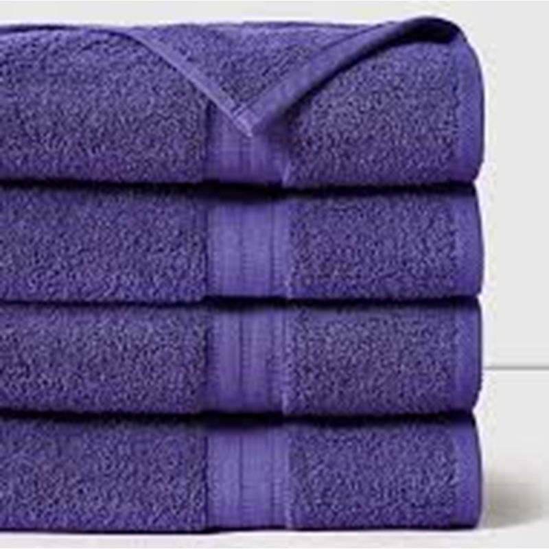 GENERICO - Sábanas de Baño 450 g AF Cannon 76x160 cm Color Morado