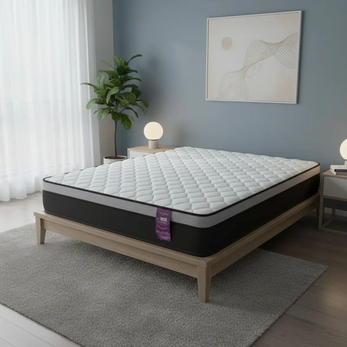 FLOBAL - Colchón 2 Plazas Funcional Pillow 150x190x28 cm