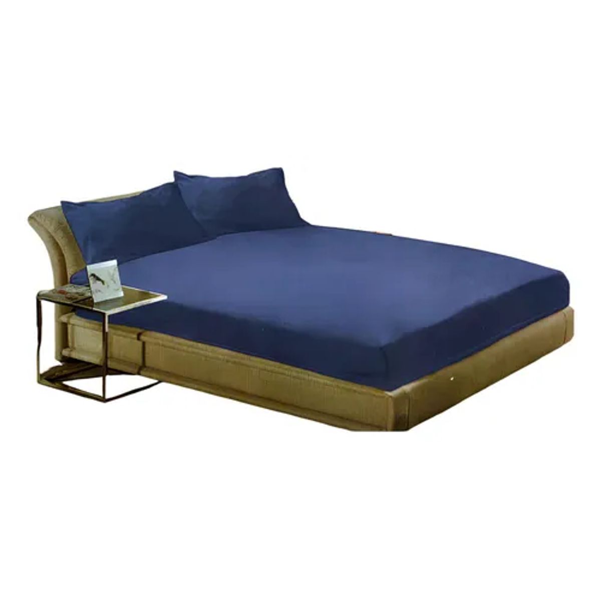 GENERICO - Sabana polar 2 plazas diseño liso color azul