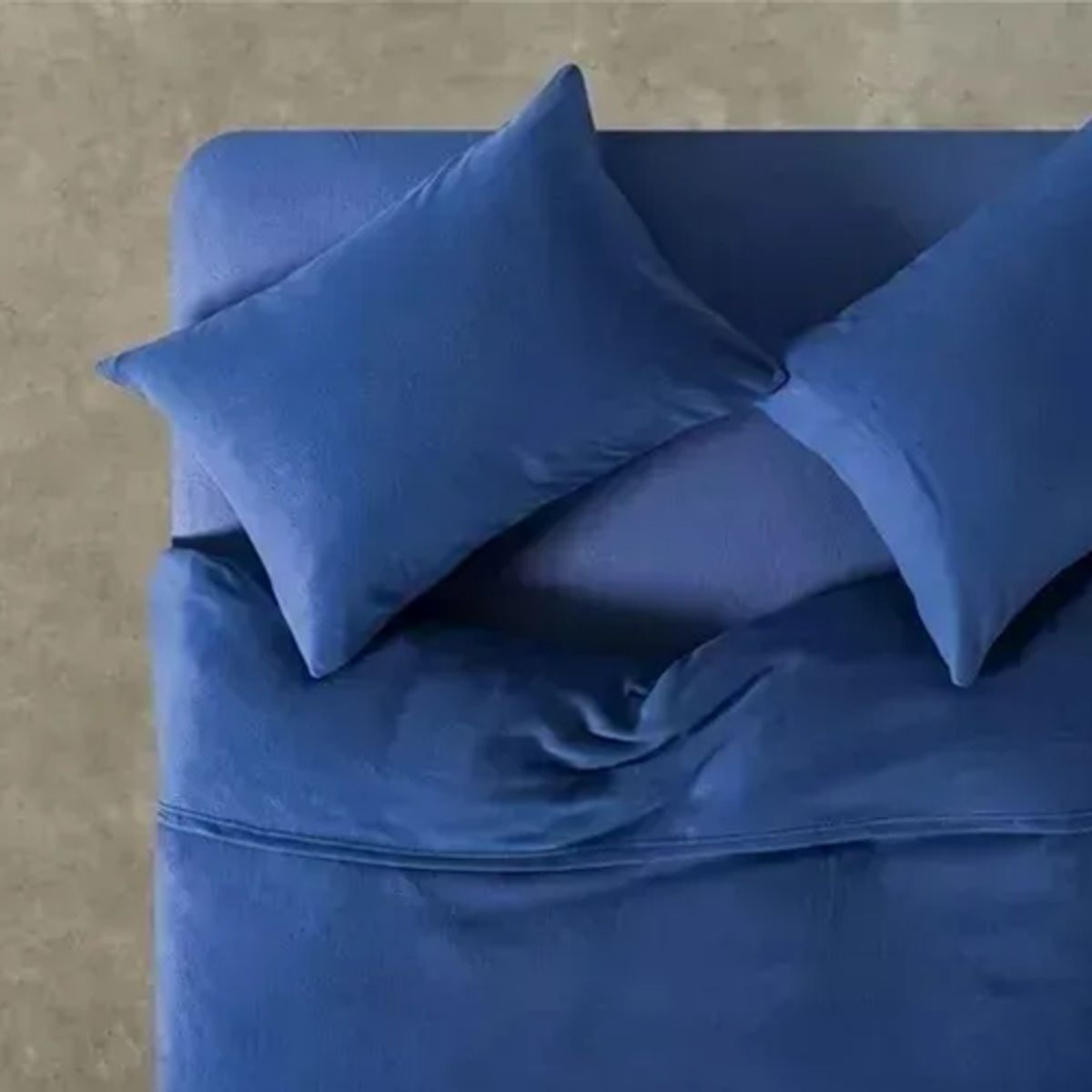 GENERICO - Sabana polar 2 plazas diseño liso color azul