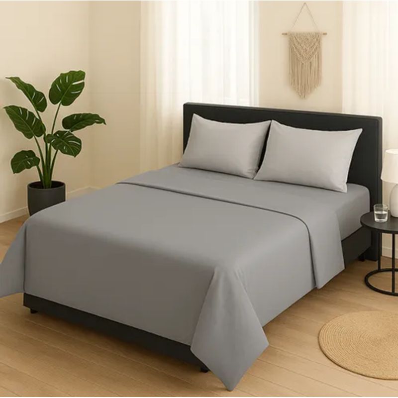 GENERICO - Sabanas hotel irish home microfibra super king color gris