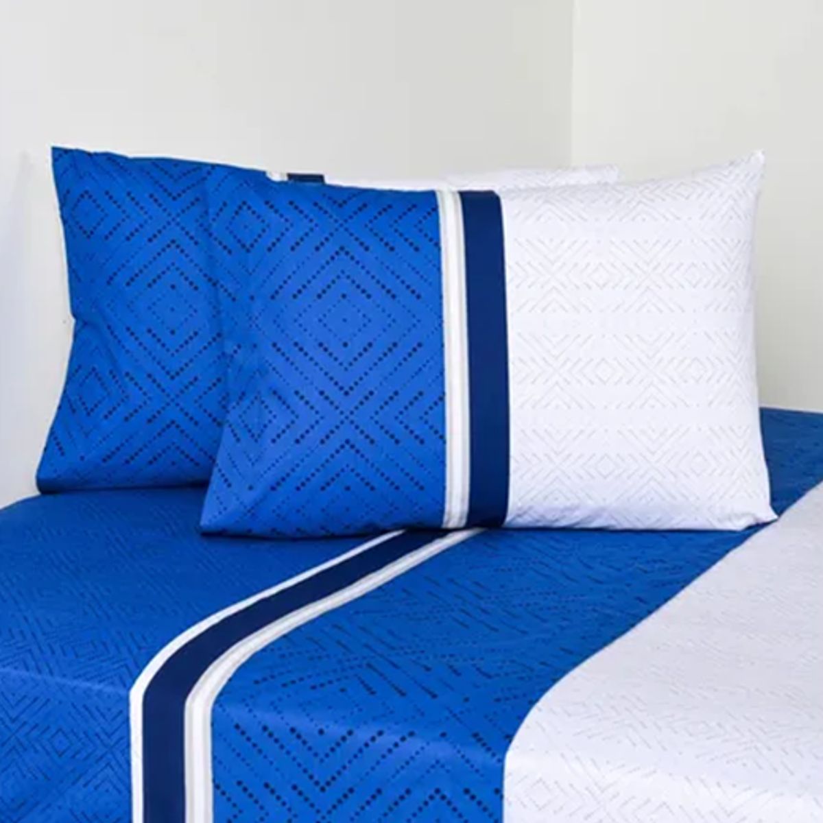 GENERICO - Combo sabanas cannon 2 plazas 144 hilos y 2 almohadas diseño daloa