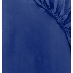 GENERICO - Juego sabanas unicolor 15 plaza color azul acero