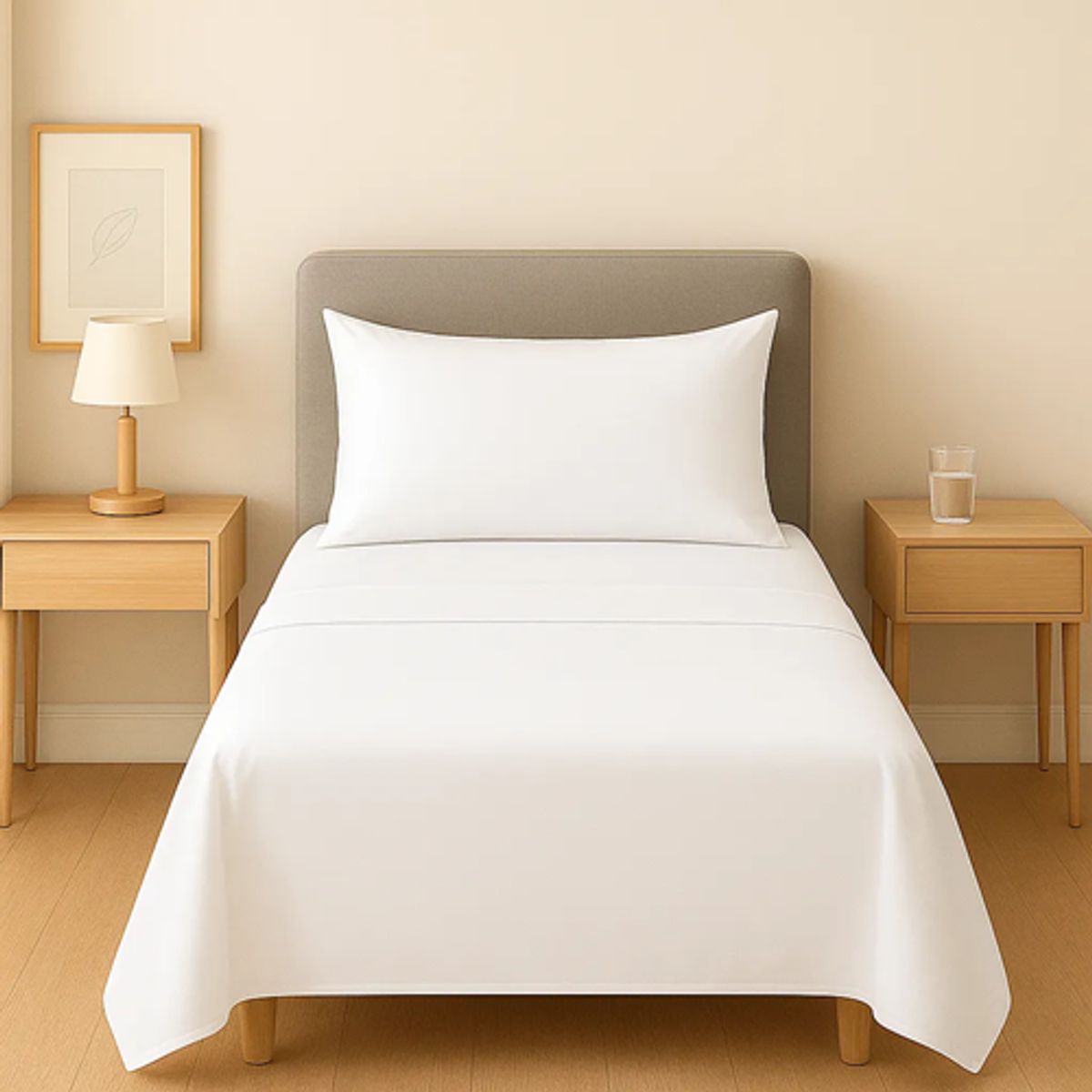 GENERICO - Sabanas hotel irish home microfibra 15 plaza color blanco