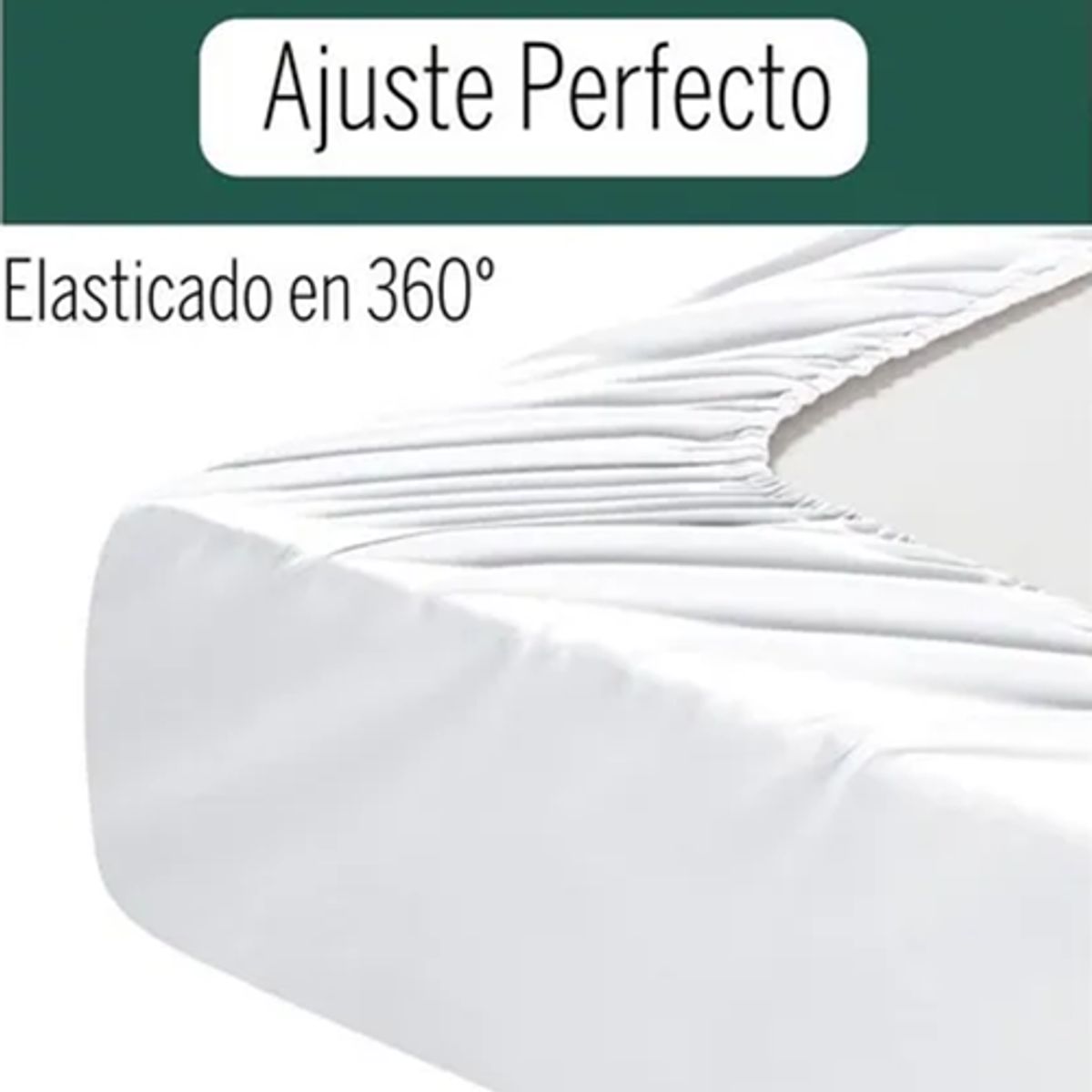 GENERICO - Juego sabana 200 hilos 2 plazas poli algodon 4 piezas