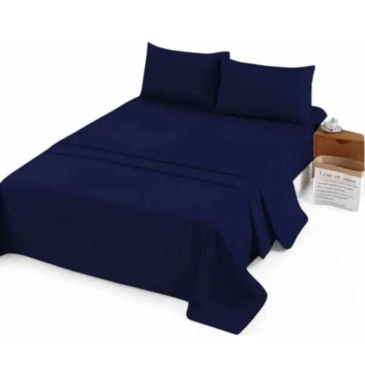 GENERICO - Juego sabana 2 plazas 4 piezas 180 hilos