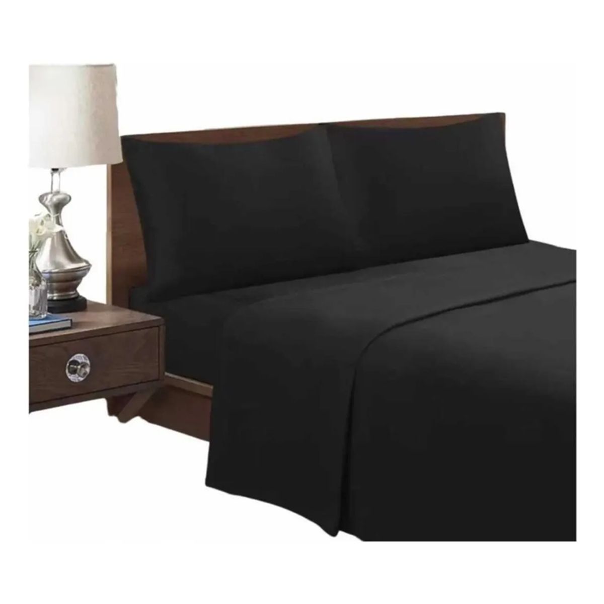 GENERICO - Juego sabana poliéster 2 plazas 4 piezas