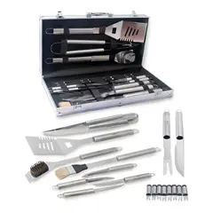 MOVI - Kit de asado dieciochero con 18 accesorios parrilla acero inoxidable