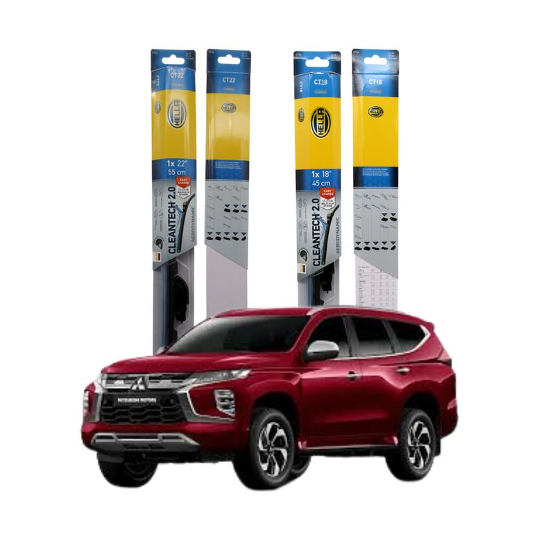 HELLA - Kit Plumillas Limpiaparabrisas 22 Y 18 Montero