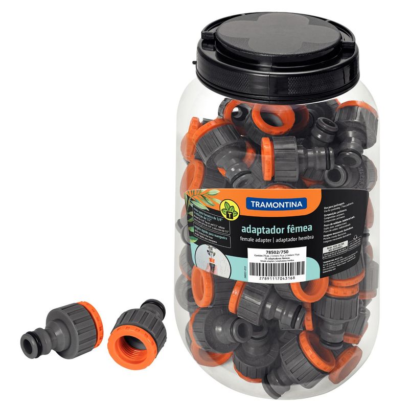TRAMONTINA - Adaptador Hembra Con Rosca 3/4" A 1/2" Pote 75Un