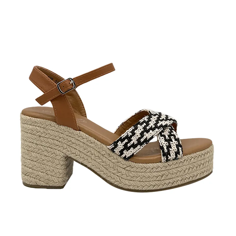 DINASTELLA - Sandalia para mujer Negro Danicolle