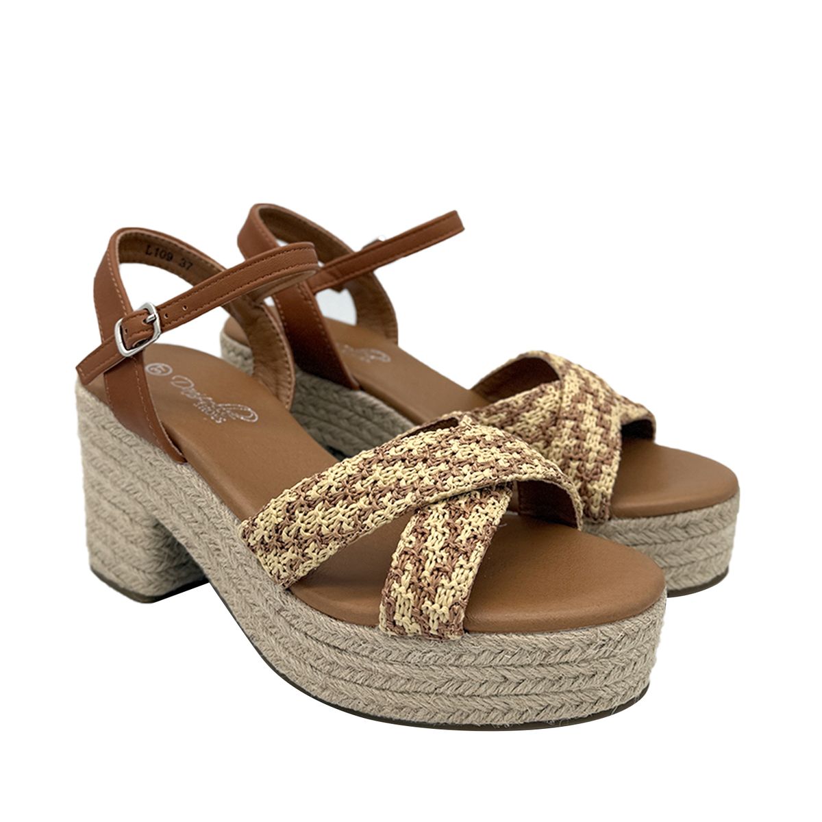 DINASTELLA - Sandalia para mujer Café Danicolle