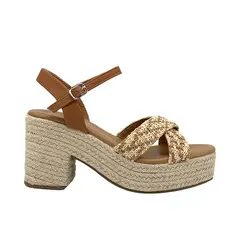 DINASTELLA - Sandalia para mujer Café Danicolle