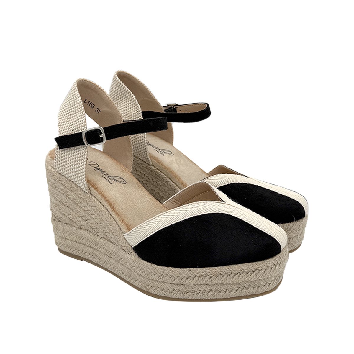 DINASTELLA - Sandalia para mujer Negro Danicolle