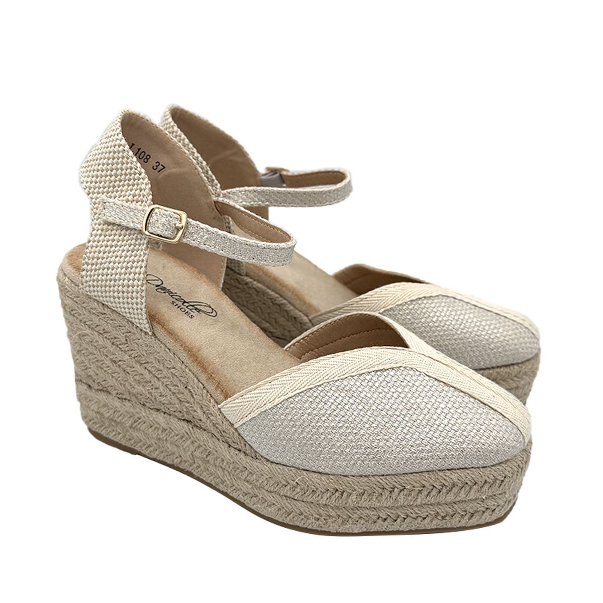 DINASTELLA - Sandalia para mujer Dorado Danicolle