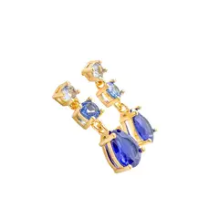 GENERICO - Arete Gota Pendular Oro Laminado 18k
