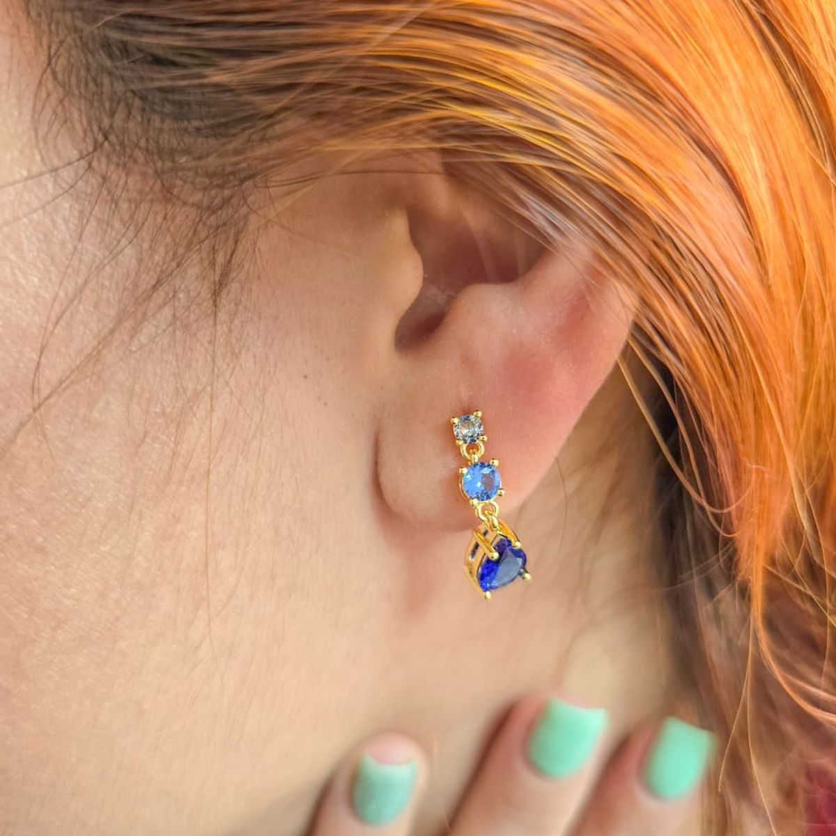 GENERICO - Arete Gota Pendular Oro Laminado 18k