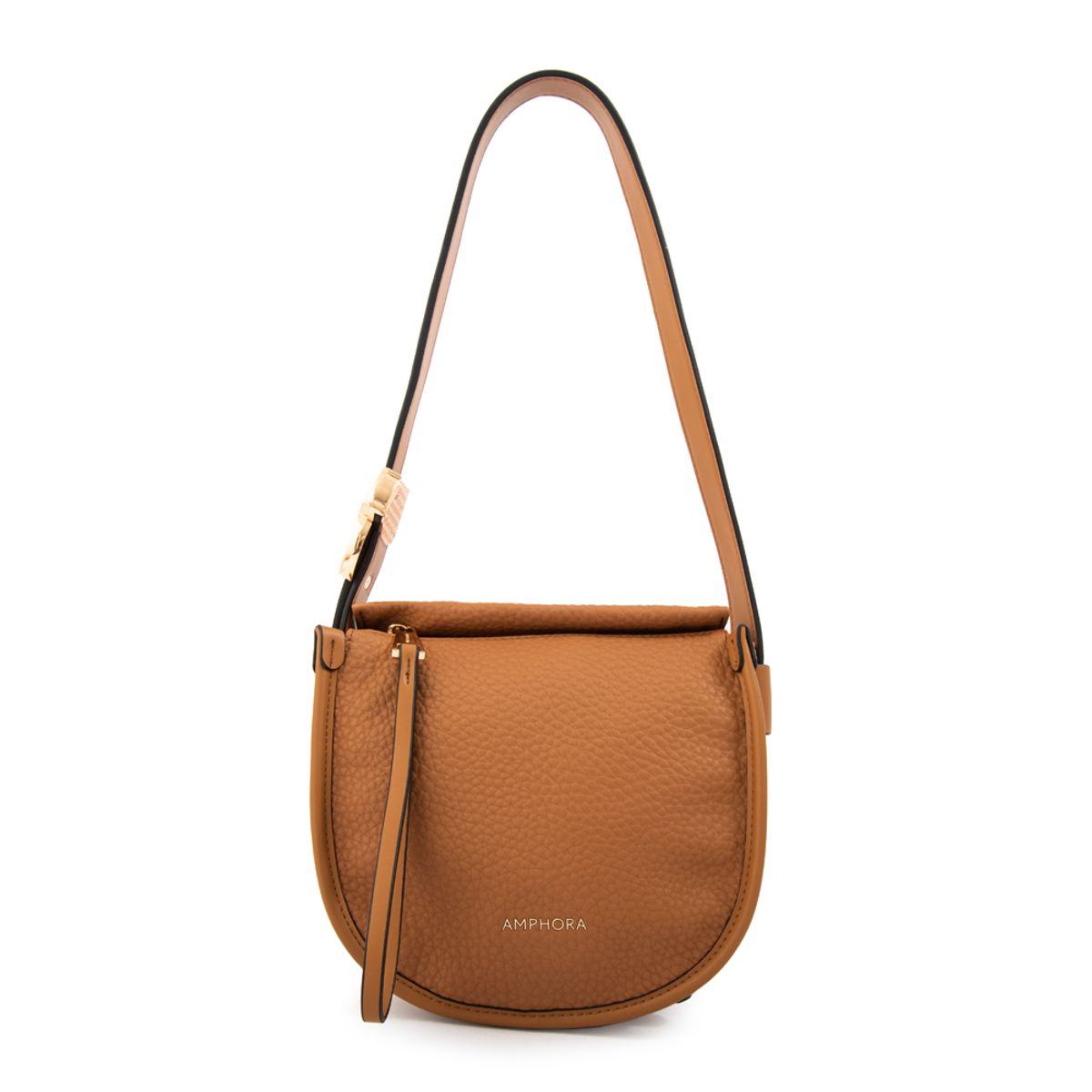 AMPHORA - Cartera bandolera penelope pequeña camel