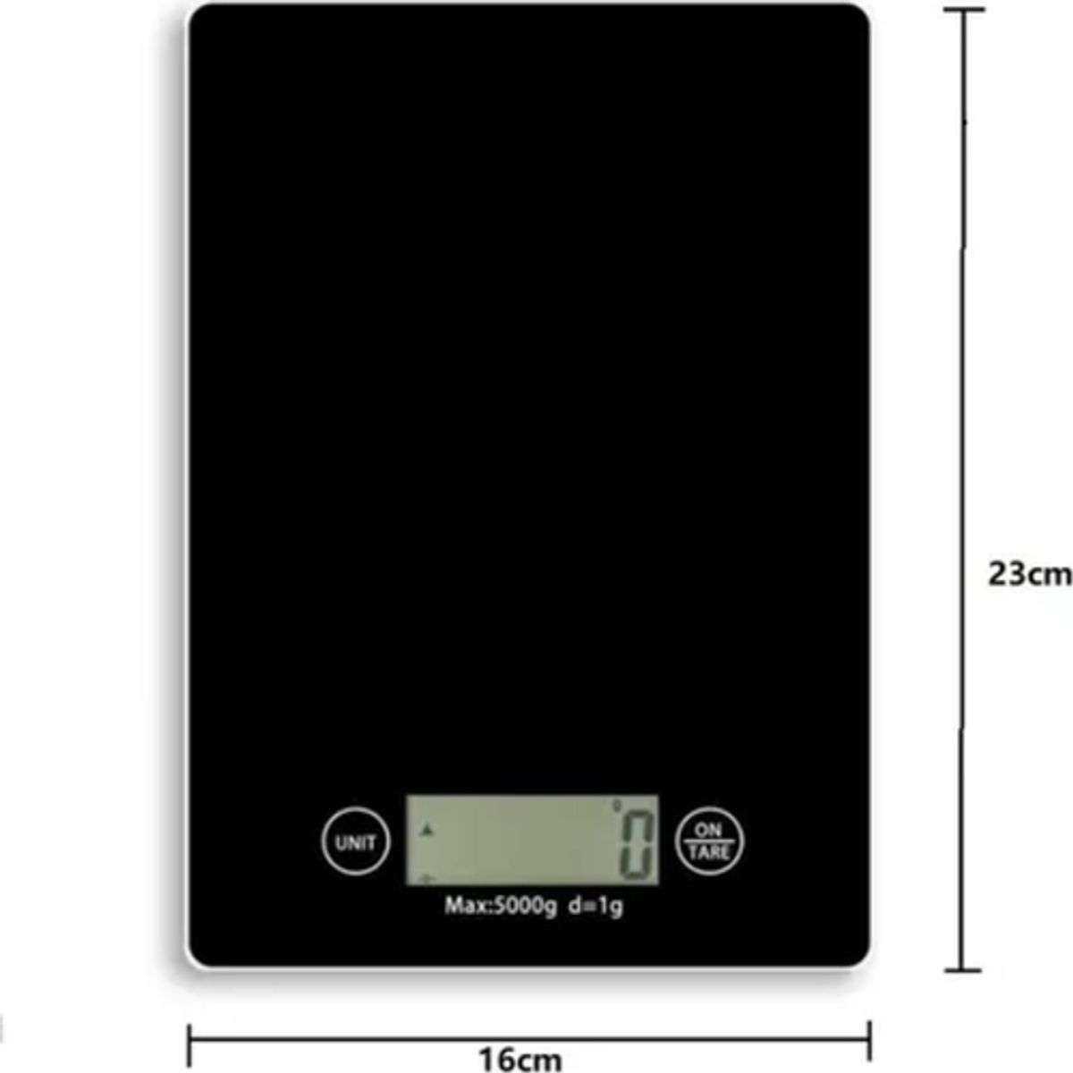 GENERICO - Balanza Betensh slim vidrio 5kg color negro